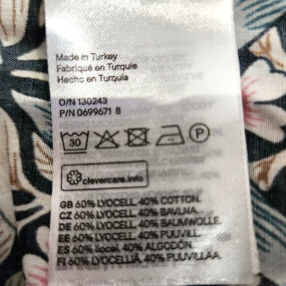 Morris & Co w/ H&M Floral Button Up Top NEW Size XS Cottage Tunic Length Chic - Picture 8 of 13